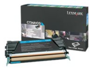 Bild på C734, C736, X734, X736, X738 Cyan Return Program Toner Cartridge