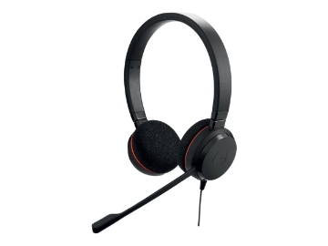 Bild på Jabra EVOLVE 20 UC Duo USB Headband, Noise cancelling, USB connector, with mute-button and volume control on the cord, with foam ear cushion