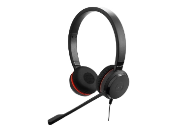 Bild på Jabra EVOLVE 20 UC Stereo USB Headband Special Edition Noise cancelling, USB connector, with mute-button and volume control on the cord, with leatherette ear cushion, Microsoft optimized