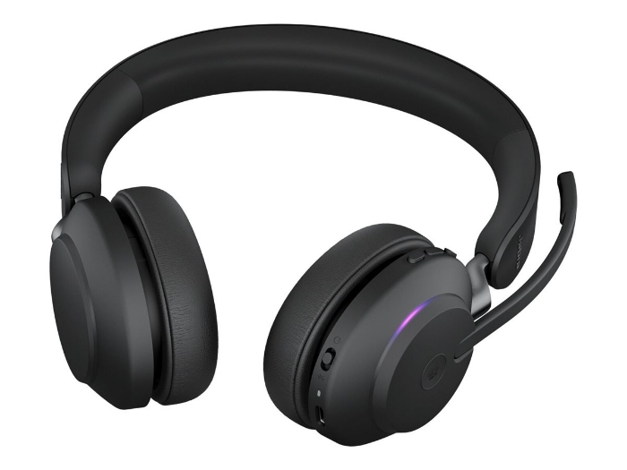 Bild på Evolve2 65 headset black MS, Link 380 BT adapter USB-A, 1.2m USB-C to USB-A Cable, Carry case, Warranty and warning (safety leaflets)