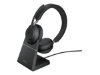 Bild på Evolve2 65 headset black MS, Link 380 BT adapter USB-C, Evolve2 65 Deskstand black,1.2m USB-C to USB-A Cable, Carry case, Warranty and warning (safety leaflets)