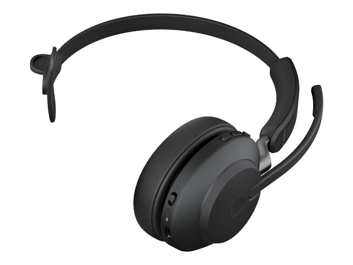 Bild på Evolve2 65 headset black UC, Link 380 BT adapter USB-C, 1.2m USB-C to USB-A Cable, Carry case, Warranty and warning (safety leaflets)