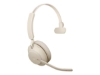 Bild på Evolve2 65 headset beige UC, Link 380 BT adapter USB-C, Evolve2 65 Deskstand beige, 1.2m USB-C to USB-A Cable, Carry case, Warranty and warning (safety leaflets)