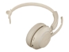 Bild på Evolve2 65 headset beige UC, Link 380 BT adapter USB-C, Evolve2 65 Deskstand beige, 1.2m USB-C to USB-A Cable, Carry case, Warranty and warning (safety leaflets)