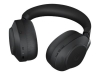 Bild på Evolve2 85 headset black MS, Link 380 BT adapter USB-A MS,1.2m USB-C to USB-A Cable, 3.5mm jack audio cable,Flight adapter, Carry case, Warranty and warning (safety leaflets)