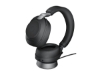 Bild på Evolve2 85 headset black UC, Link 380 BT adapter USB-C UC,1.2m USB-C to USB-A Cable, 3.5mm jack audio cable, Flight adapter, Carry case, Warranty and warning (safety leaflets)