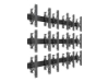 Bild på Multibrackets PRO Series M Wallmount Pro MBW3x3U Push In Pop Out