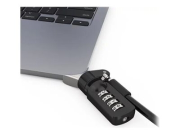 Bild på Compulocks Ledge Lock Adapter for MacBook Air 13" M2-M4 with Combination Lock Silver