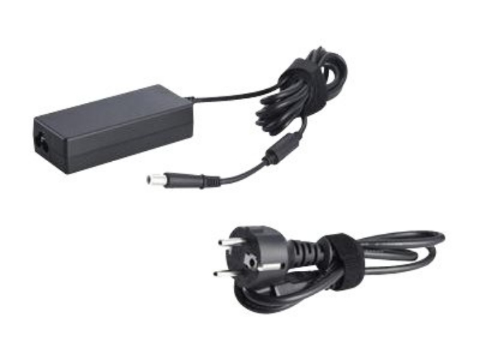 Bild på European 65W AC Adapter with power cord (Kit) för Inspiron 11 3147, 11 3148, 15 5555, 15 5559, 17 5759, 17 7778, 3147, Vostro 3558, 5459,  Optiplex 7040Micro