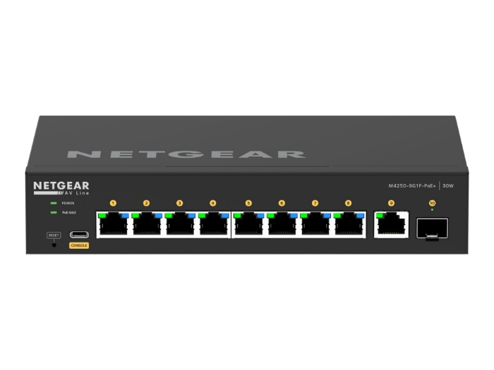 Bild på NETGEAR AV Line M4250-9G1F-PoE+