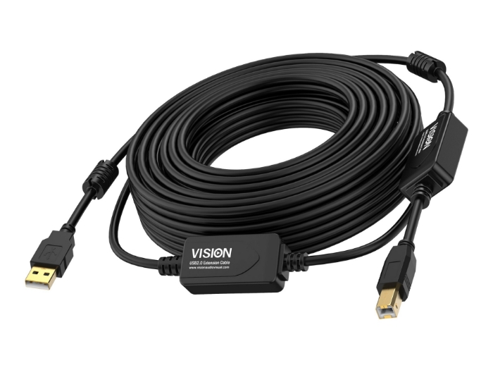 Bild på VISION Professional installation-grade USB 2.0 active cable