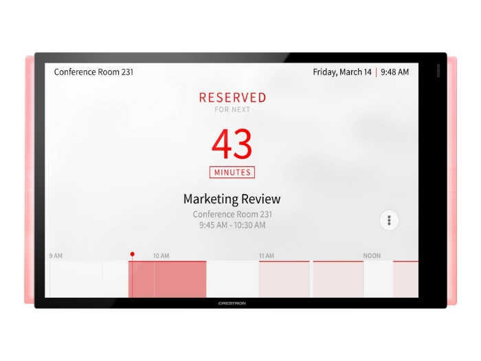 Bild på Crestron Room Scheduling Touch Screen TSS-1070-B-S-LB KIT