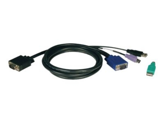 Bild på Tripp Lite 6ft USB / PS2 Cable Kit for KVM Switches B040 / B042 Series KVMs 6'