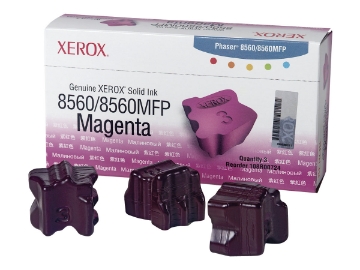 Bild på Genuine Xerox Solid Ink 8560MFP/8560 Magenta (3 Sticks) Phaser 8560MFP, Phaser 8560