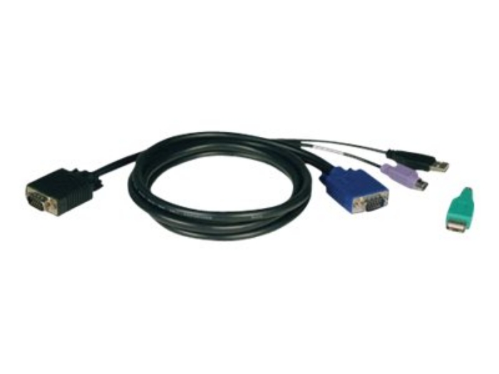 Bild på Tripp Lite 10ft USB / PS2 Cable Kit for KVM Switches B040 / B042 Series KVMs 10'