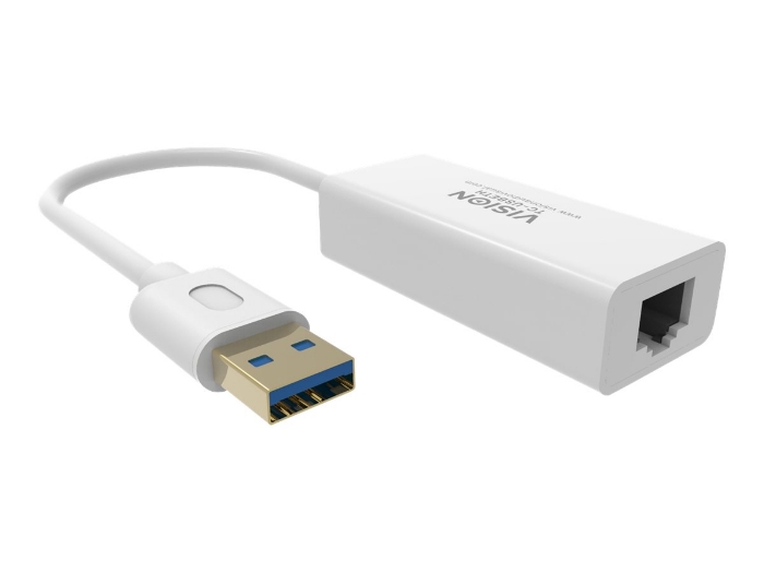 Bild på VISION Professional installation-grade USB-A to RJ45 Ethernet network adapter