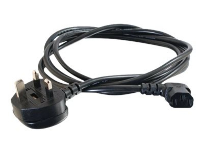 Bild på .5M 90 UK Power Cord IEC320C13R BS1363