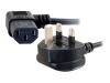 Bild på .5M 90 UK Power Cord IEC320C13R BS1363