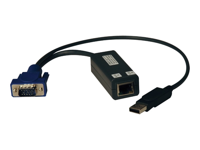 Bild på Tripp Lite USB Single Server Interface Unit Virtual Media KVM Switch HD15 USB RJ45 TAA