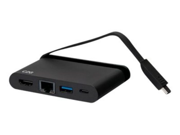 Bild på C2G USB C Dock with HDMI, USB, Ethernet, USB C & Power Delivery up to 100W