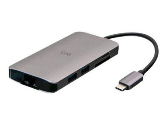 Bild på C2G USB-C® Mini Dock with HDMI, 2x USB-A, Ethernet, SD Card Reader, and USB-C Power Delivery up to 100W