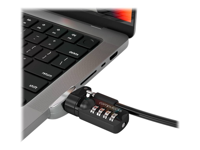 Bild på Compulocks Ledge Lock Adapter for MacBook Pro 16" M1, M2 & M3 with Combination Cable Lock