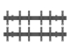 Bild på Multibrackets PRO Series M Wallmount Pro MBW3x2U Push In Pop Out