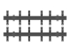 Bild på Multibrackets PRO Series M Wallmount Pro MBW3x2U Push In Pop Out