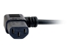 Bild på C2G 1m 18 AWG UK 90° Power Cord (IEC320C13R to BS 1363)