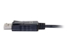 Bild på C2G 2.7m (9ft) USB C to DisplayPort Adapter Cable Black