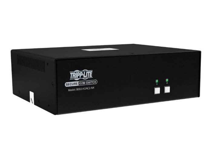 Bild på Tripp Lite Secure KVM Switch, 2-Port, Dual Head, HDMI to HDMI, 4K, NIAP PP4.0, Audio, CAC, TAA