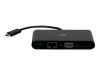 Bild på C2G USB C to HDMI, VGA, USB A, Ethernet Adapter