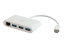 Bild på C2G USB C Ethernet and 3 Port USB Hub White