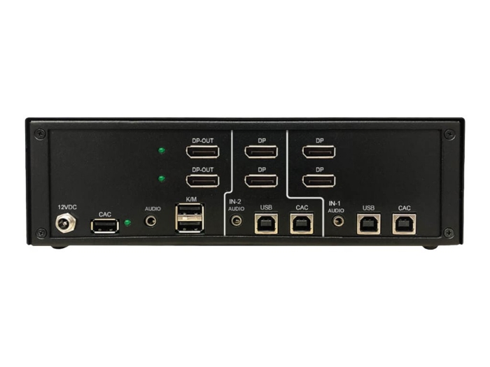 Bild på Tripp Lite Secure KVM Switch, 2-Port, Dual Head, DisplayPort to DisplayPort, 4K, NIAP PP4.0, Audio, CAC, TAA