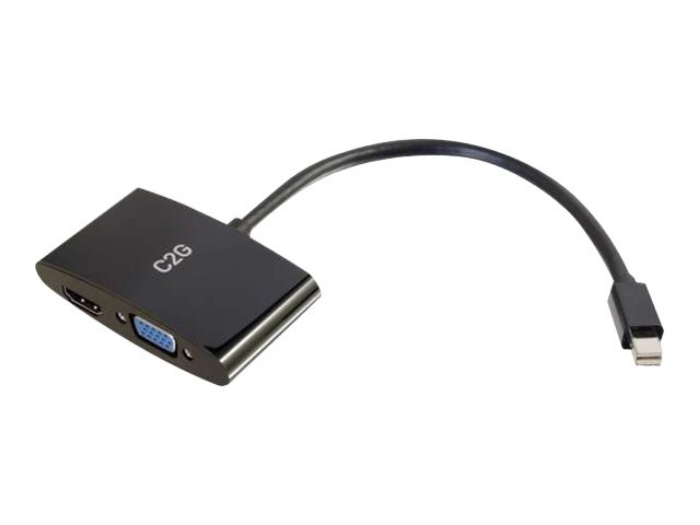 Bild på C2G 20cm Mini DisplayPort to HDMI or VGA Adapter Converter 4K UHD