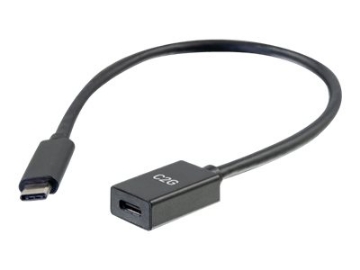 Bild på C2G 1ft USB-C to C 3.1 (Gen 2) Male to Female Extension Cable (10Gbps)