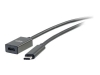 Bild på C2G 1ft USB-C to C 3.1 (Gen 2) Male to Female Extension Cable (10Gbps)