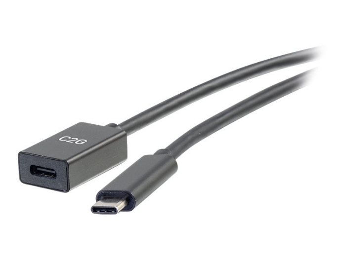 Bild på C2G 3ft USB-C to C 3.1 (Gen 2) Male to Female Extension Cable (10Gbps)