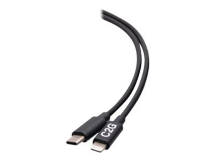 Bild på C2G 10ft (3m) USB-C Male to Lightning Male Sync and Charging Cable