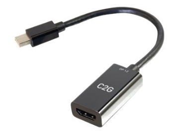 Bild på C2G 8in Mini DisplayPort Male to HDMI Female Passive Adapter Converter