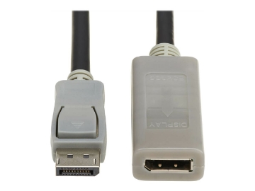 Bild på Eaton Tripp Lite Series DisplayPort Extension Cable with Active Repeater and Latching Connector (M/F), 4K 60 Hz, HDR, 4:4:4, HDCP 2.2, 10 ft. (3.1 m), TAA