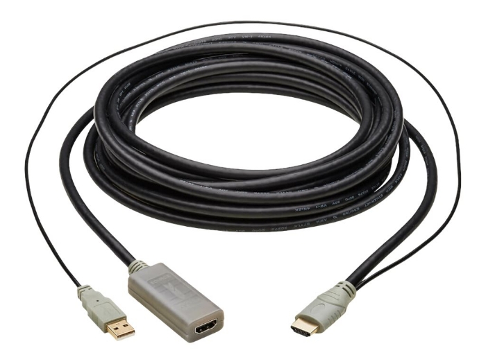 Bild på Eaton Tripp Lite Series HDMI Extension Cable with Active Repeater (M/F), 4K 60 Hz, HDR, 4:4:4, HDCP 2.2, 10 ft. (3.1 m), TAA