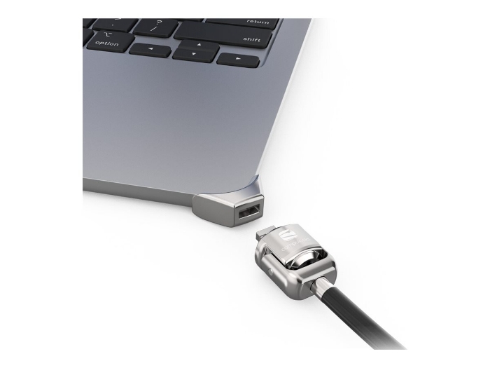 Bild på Compulocks Ledge Lock Adapter for MacBook Air 15" M2-M4 with Keyed Cable Lock Silver