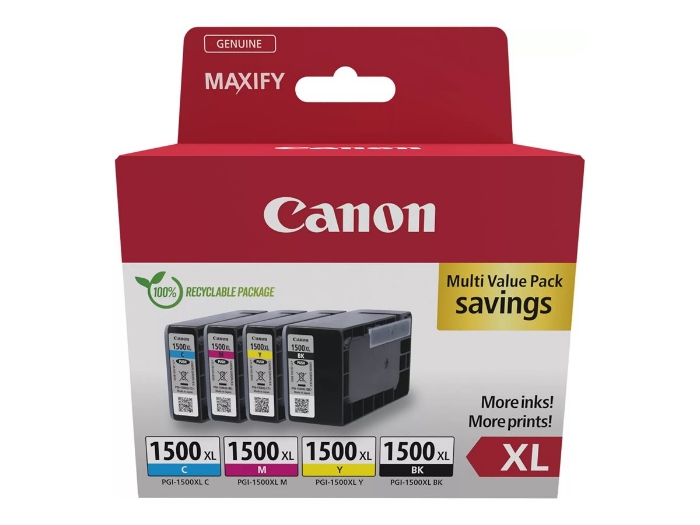 Bild på Canon PGI-1500XL BK/C/M/Y Multipack