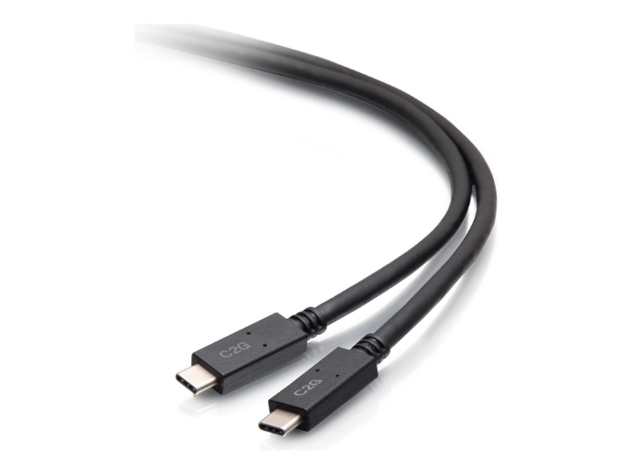 Bild på C2G 6.5ft (2m) USB-C Male to USB-C Male Cable (20V 3A)