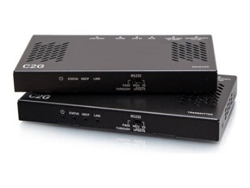Bild på C2G HDMI HDBaseT + RS232 and IR over Cat Extender Box Transmitter to Box Receiver (18Gbps)