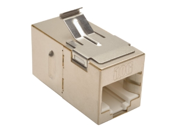 Bild på Eaton Tripp Lite Series Cat6 Straight Through Modular Shielded In-line Snap-in Coupler (RJ45 F/F), TAA