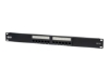 Bild på Eaton Tripp Lite Series 12-Port Cat6 Cat5 Patch Panel 568B 110 Punch Down Rackmount RJ45 1URM TAA
