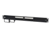 Bild på Eaton Tripp Lite Series 12-Port Cat6 Cat5 Patch Panel 568B 110 Punch Down Rackmount RJ45 1URM TAA