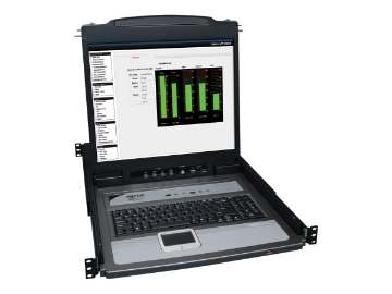 Bild på Eaton Tripp Lite Series 8-Port Rack Console KVM Switch w/19" LCD & 8 PS2/USB Cables 1U